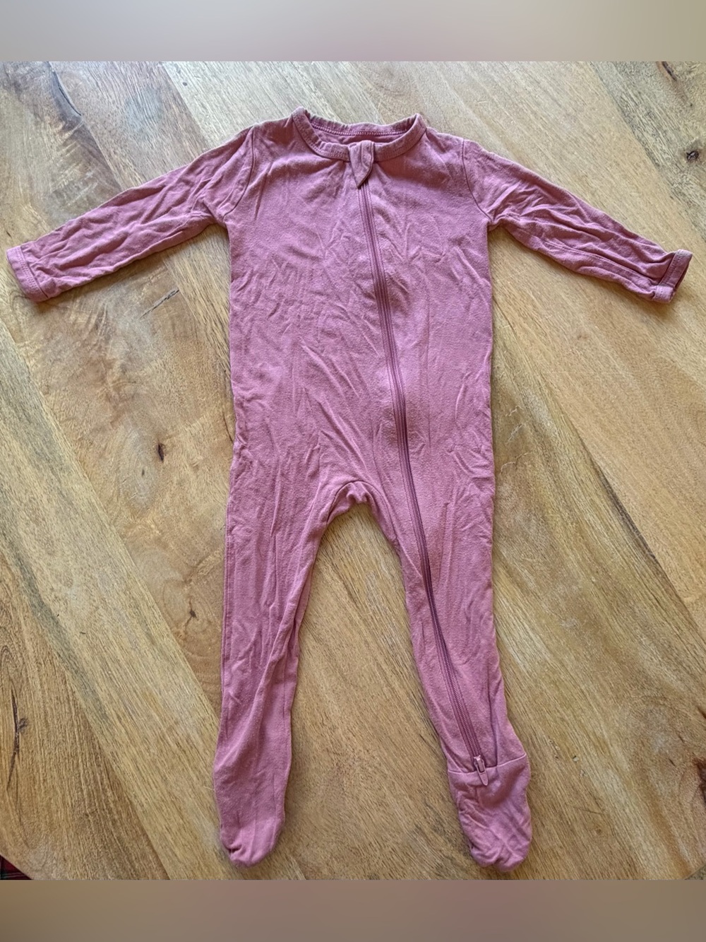 Kyte BABY Pink Long Sleeve Footed One-Piece 6-12 months